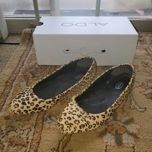 Dr Scholls leopard flats